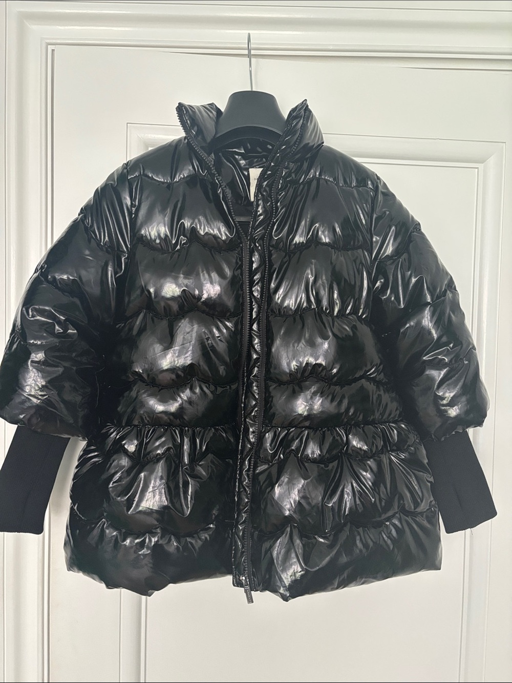 Habitual Kid Black Laquer Puffer Coat